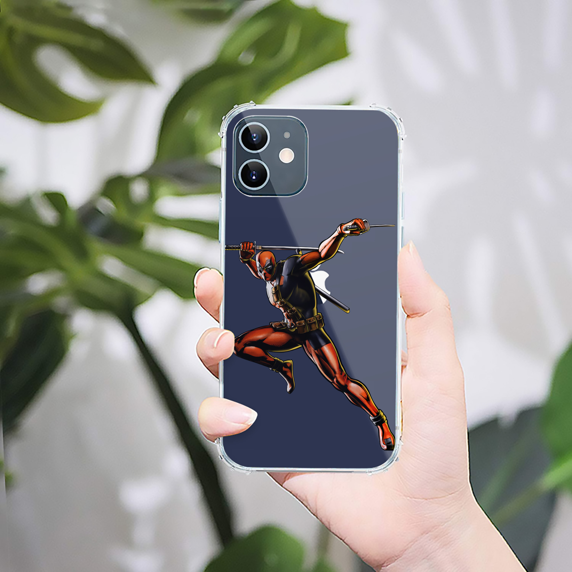 （画像用） Deadpool デッドプール 【iPhone 12シリーズ対応】透明スマホケース（クリアソフトケース）